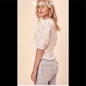 NWT - For love and lemons Cherry Blouse - M